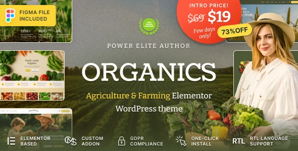 Organics – Agriculture & Food Farm WordPress Theme